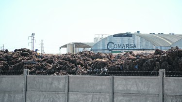 El predio de Comarsa en el Parque Industrial de Neuquén, en 2019. Foto: Archivo. 