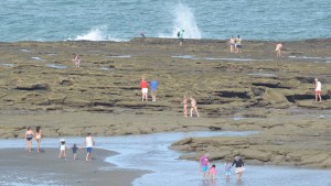 Las Grutas ofrece dos paisajes diferentes cada día