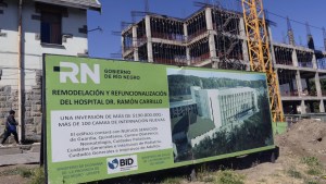 En una losa está la falla de la ampliación del hospital de Bariloche