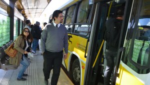 Los colectivos practicaron en el Metrobús, a días de su inauguración