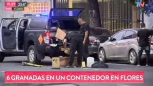 Hallaron granadas en un contenedor de basura en Capital Federal