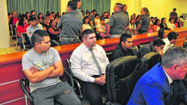 Los imputados presenciaron todas las audiencias del juicio que se desarrolla desde la semana pasada en la Ciudad Judicial. Foto: Juan Thomes