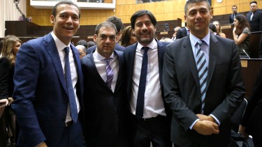 Los cuatro hermanos Gutiérrez. Omar y Pablo están en los extremos de la foto. (Archivo)