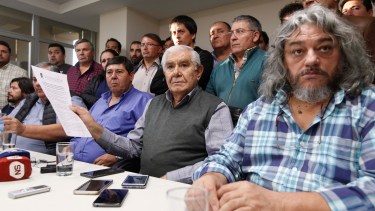 Pereyra durante la conferencia de prensa. Juan Thomes