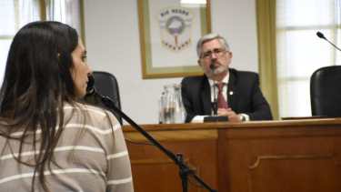 La psicóloga Paula Salto testificó durante el juicio. (Foto: Florencia Salto.-)