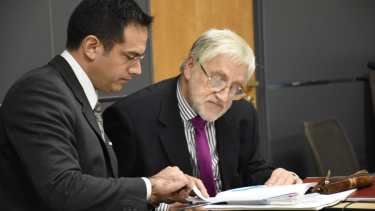 El médico Leandro Rodríguez Lastra en una audiencia del juicio en el que fue declarado responsable. (Florencia Salto).-