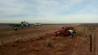 El vuelco ocurrió ayer por la tarde en cercanías a Arroyito. 