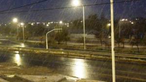 La nieve llegó a Zapala