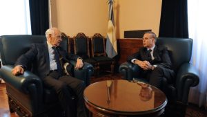 «Vamos a ver cómo continuamos» dijo Pichetto, tras la reunión con Lavagna