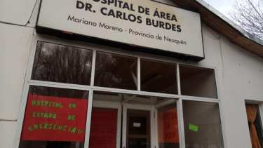 El hospital de Mariano Moreno. Foto: Facebook @atesalud.marianomoreno.9
