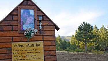 El 22 de febrero de 2018 Lorenzo Muñoz asesinó a Carina y Valentina Apablaza en Las Ovejas. Foto Florencia Salto