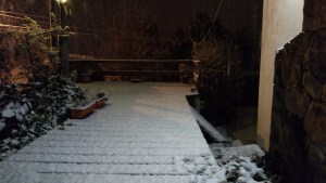 La nieve llegó a gran parte de Bariloche