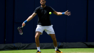Delpo se recupera de una fractura en la rótula.