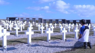 El cementerio de Darwin donde fueron exhumados los soldados. 