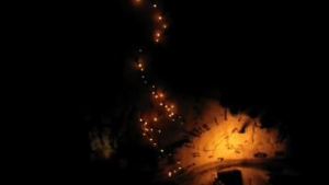 Video: la primera bajada de antorchas en Cerro Bayo