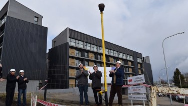 Los edificios de procrear fueron construidos en el barrio El Cóndor de Bariloche pero todavía no están habitados. Archivo