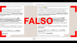 Es falso que ya no se va a poder “hablar más de papá y mamá en las escuelas”