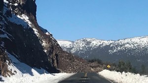 Video: así está la Ruta 40 el día después del derrumbe 
