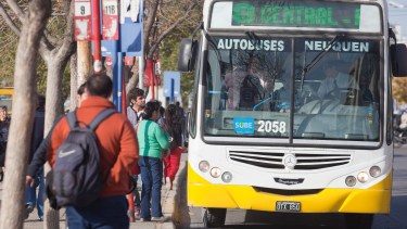El cronograma de los colectivos en Neuquén cambiará por el feriado de este lunes. (Archivo Juan Thomes).-