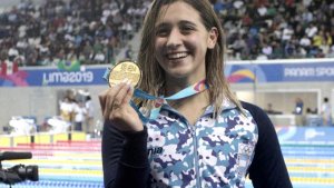 Panamericanos: la argentina Delfina Pignatiello obtuvo la medalla de oro en natación