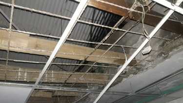 Las instalaciones que se deben reparar en la escuela de Senillosa.  Foto: Gentileza