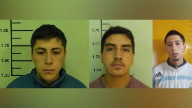 De derecha a izquierda: Jonathan Cañete, Lucas Muñoz y Claudio Ortega. (Foto: Gentileza.-)