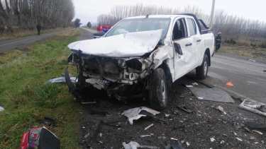 El choque se produjo sobre la Ruta Provincial 7. (Foto: Gentileza.-)