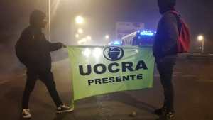 Se levantó el corte de los obreros de la Uocra en la Ruta 7