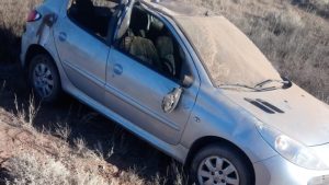 Dos heridos por un vuelco en la Ruta 17