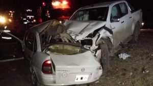 Dos personas murieron en un choque en Chimpay