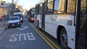 Pintaron los sectores donde no se podrá estacionar en el centro de Neuquén