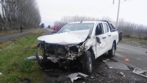 Dos personas murieron en un choque sobre la Ruta 7 en El Chañar