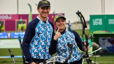 Panamericanos: El conesino Nikolajuk ganó la medalla dorada en tiro con arco mixto