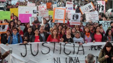 El femicidio de Cielo, en septiembre de 2019 en Plottier, dio lugar a enormes movilizaciones (Archivo)