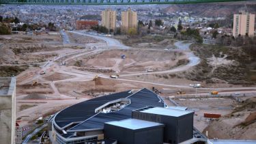 La construcción del nodo vial.  Foto: Archivo Yamil Regules
