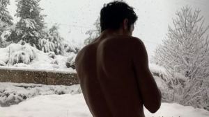 Mirá la foto que Úrsula le sacó al Chino Darín en Bariloche