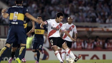 El gol de Pisculichi definió la semifinal de Sudamericana de 2014.