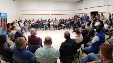 Los referentes del espacio kirchnerista se reunieron con dirigentes de gremios públicos y privados. Foto: gentileza.