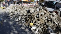 Imagen de Rompen por cuarta vez la calle Mitre de Bariloche