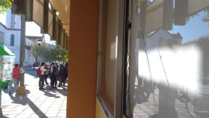Incidentes en el municipio de Roca en medio de la protesta de la CTA