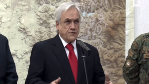 Piñera: Chile está «en guerra contra un enemigo poderoso e implacable»