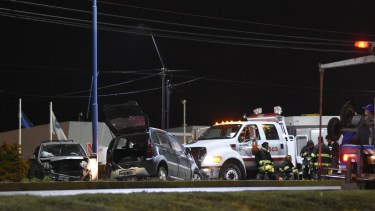 Ruta 22: un múltiple choque dejó siete heridos en el acceso de calle Mendoza. Foto: Gonzalo Maldonado
