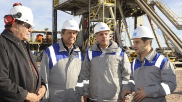 En las épocas de inició en Vaca Muerta junto a Miguel Galuccio y Daniel Scioli, actual embajador en Brasil. 