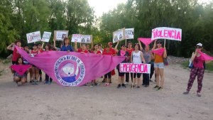 Caravana por el último  recorrió que hizo Delia Aguado antes de su femicidio