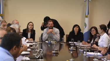 El ministro de Producción, Facundo López Raggi, fue el encargado de defender el proyecto en la comisión. Foto: Juan Thomes.