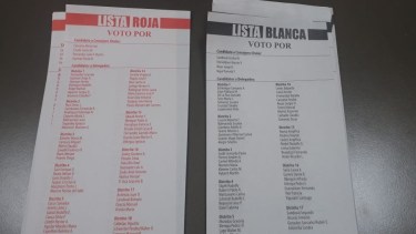 Las dos listas que compiten en las elecciones de la CEB. 