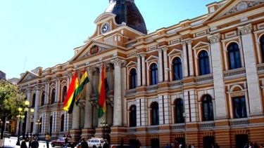 El Palacio Quemado de Bolivia. - 