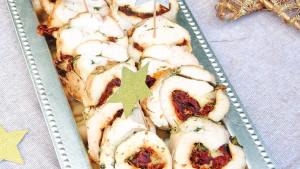 Arrolladito de pollo fácil para estas fiestas
