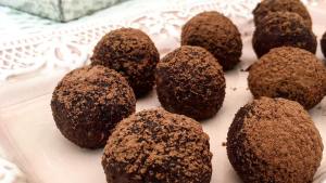 Trufas energéticas de cacao