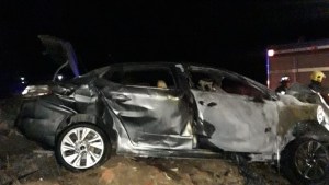 Vuelco en la Ruta 17 cerca de Plaza Huincul